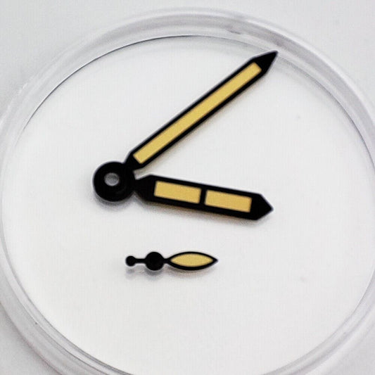 Green luminous watch hands for ST3600/6497/6498 movement, enhancing visibility in low light - brand quality.