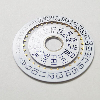 Roue de date blanche authentique pour mouvement <tc>ETA</tc>7750
