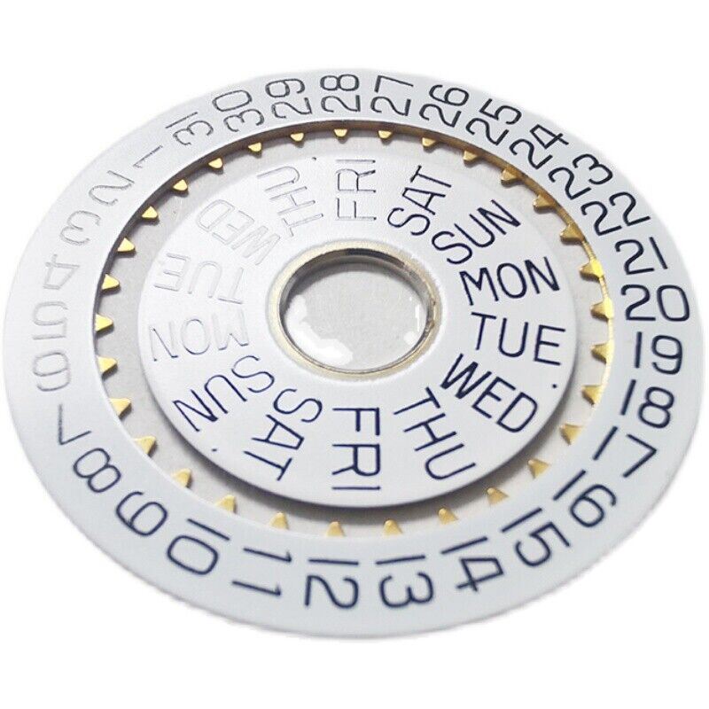 Roue de date blanche authentique pour mouvement <tc>ETA</tc>7750