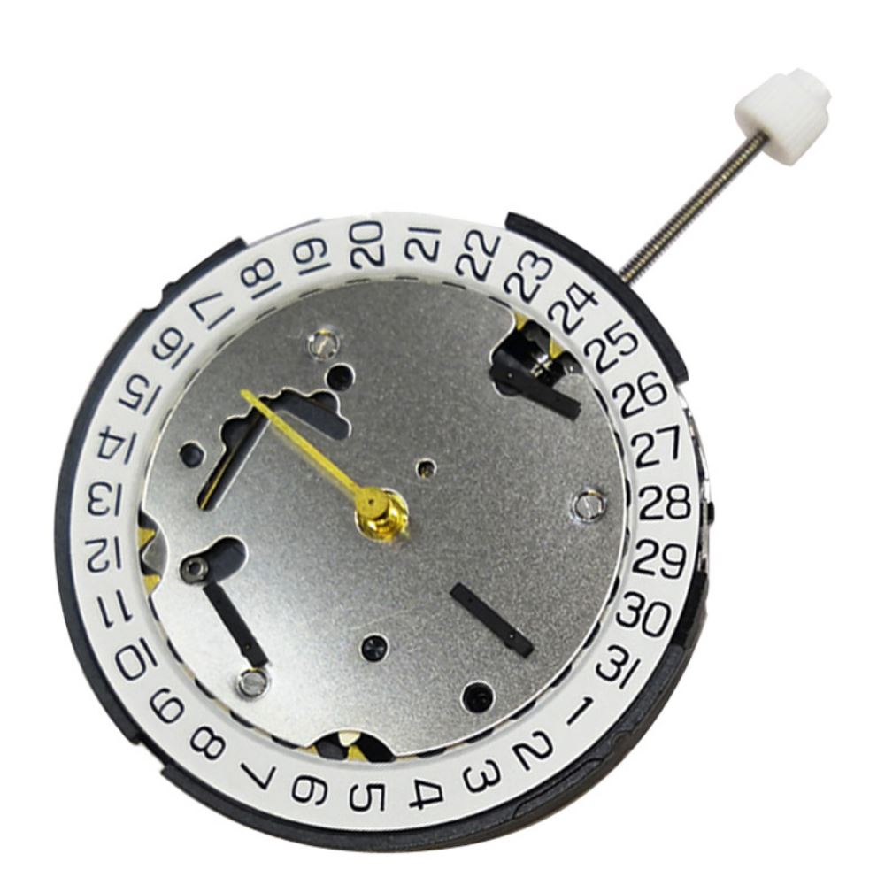 ISA 8371C quartz watch with three hands, calendar date at 3 o'clock, sleek minimalistic design.