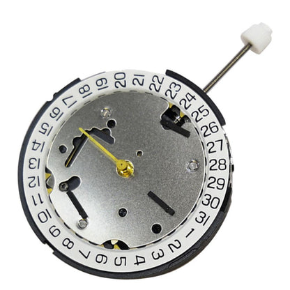 ISA 8371C quartz watch with three hands, calendar date at 3 o'clock, sleek minimalistic design.