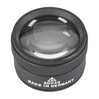 Germany Made 30X magnifier loup for precise watch and jewelry repair tasks.