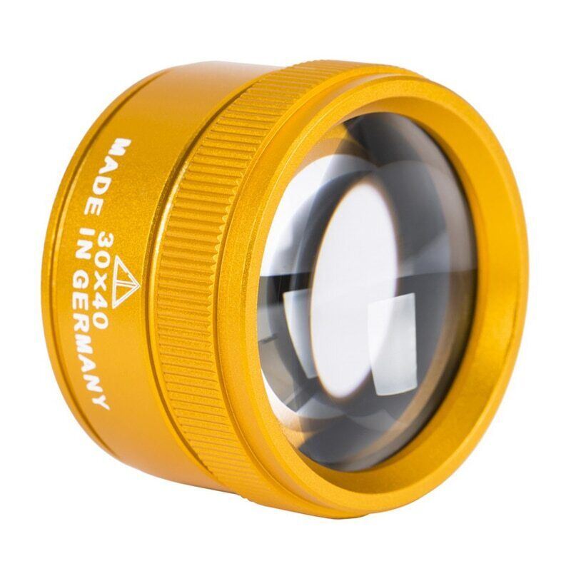 Germany Made 30X magnifier loup for precise watch and jewelry repair tasks.