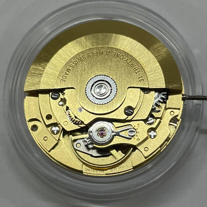 Swiss Made Golden SW260 automatic watch with mechanical movement and small second at 6, elegant design.