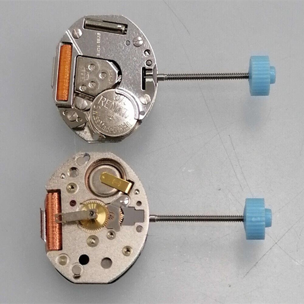 Ronda 753 quartz watch movement with high canon pinion, Swiss parts for precise timekeeping.