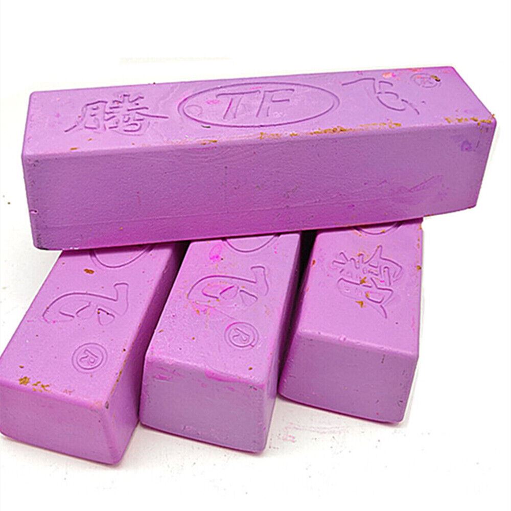 Pink stainless steel polishing compound for jewelry and watches, ideal for repair and shine.