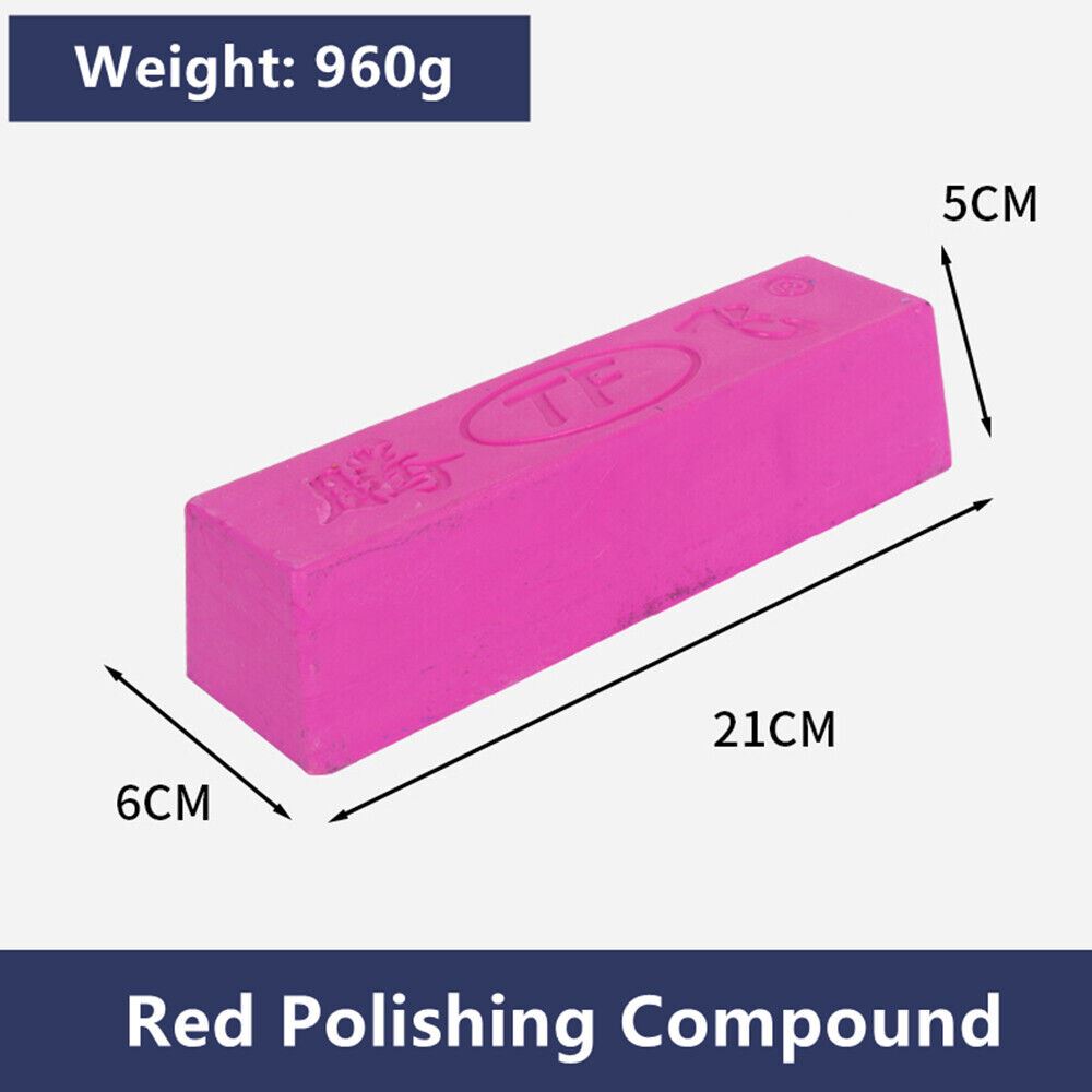 Pink stainless steel polishing compound for jewelry and watch repair