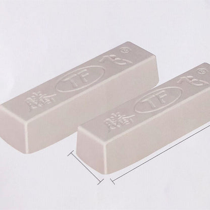 White stainless steel polishing compound for jewelry and watch repair