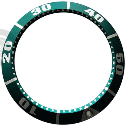 40mm green aluminum alloy bezel insert for SBDC001/003, SBDC031/033 watches, durable replacement part.