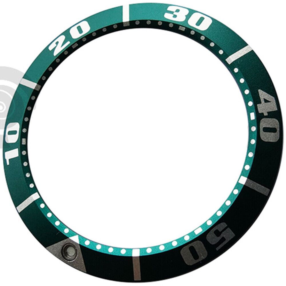 40mm green aluminum bezel insert for SBDC001/003, SBDC031/033 watch models, durable replacement part.