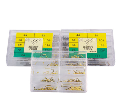 Set of quartz watch hands including small, minute, and hour hands, compatible with 2035 movement.