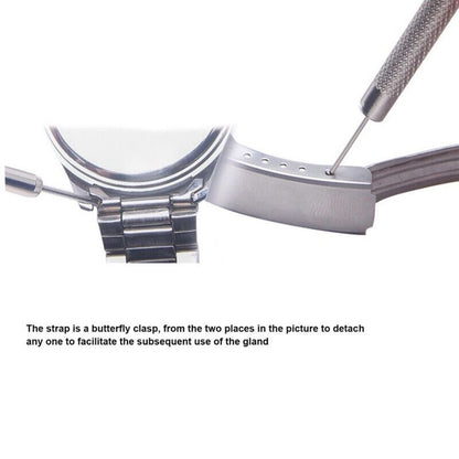 Set of 13 watch case press dies, ideal for crystal and case back repairs on multiple watch brands.