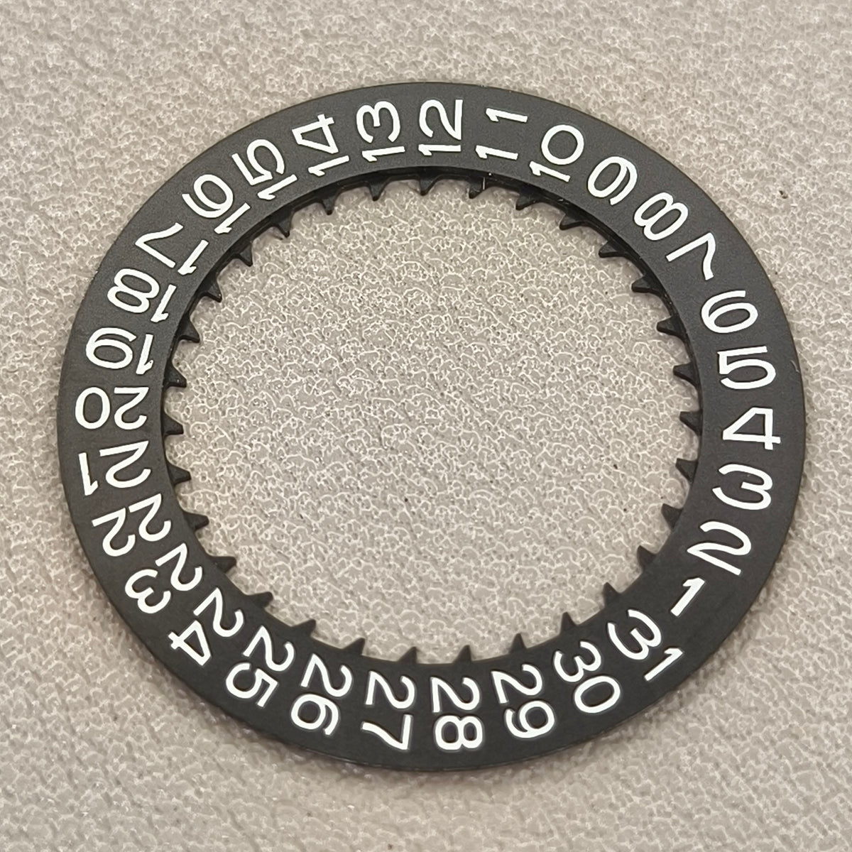 Black Roman /English Font Date Disk Wheel Week for NH36 Movement Crown@3.8