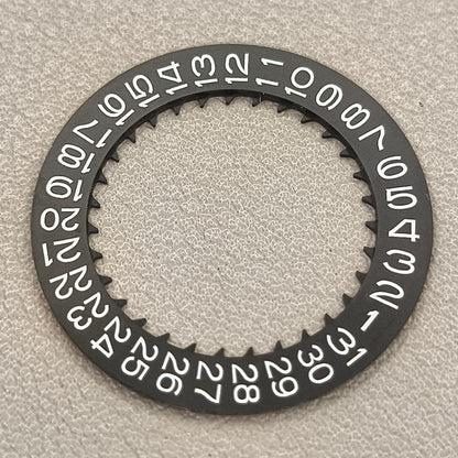 Black Roman /English Font Date Disk Wheel Week for NH36 Movement Crown@3.8