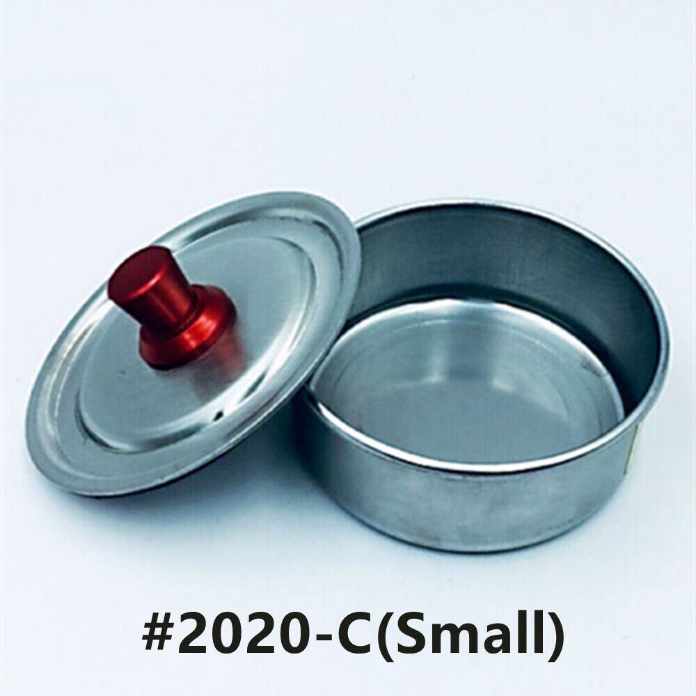 63mm stainless steel watch oil benzine cup by BenzinePro with anti-leak cover for precise watchmaker use