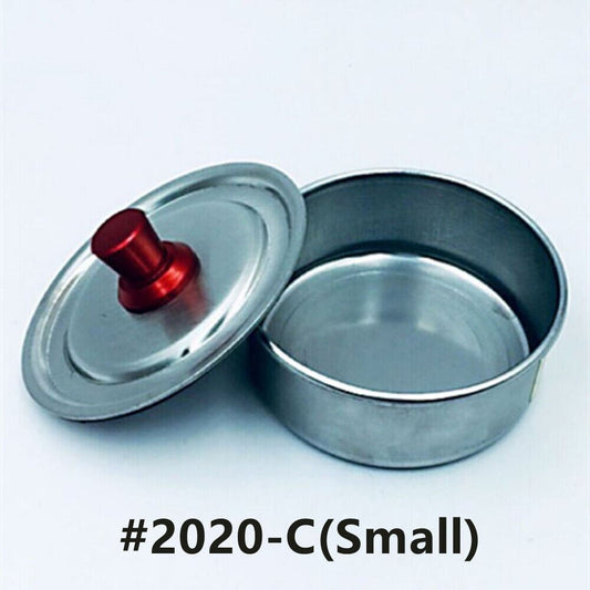 63mm stainless steel watch oil benzine cup by BenzinePro with anti-leak cover for precise watchmaker use