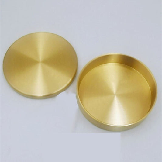 Brass watch oil benzine cup 80mm with anti-leak cover, precision tool for watchmakers.