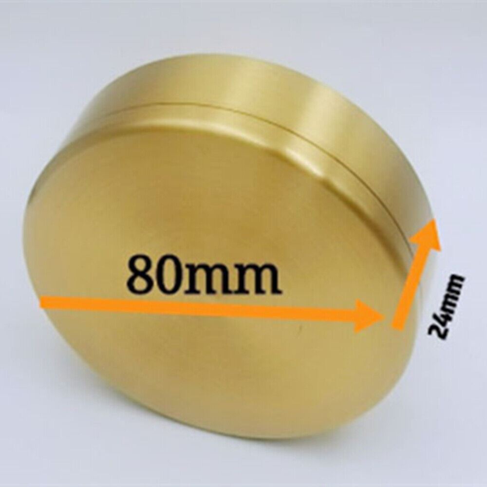 Brass 80mm watch oil benzine cup with anti-leak cover, precision tool for watchmakers.