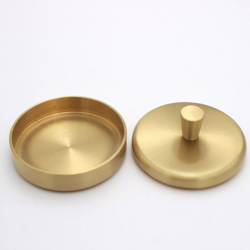 73mm brass watch oil benzine cup with anti-leak cover, precision tool for watchmakers for accurate lubrication.