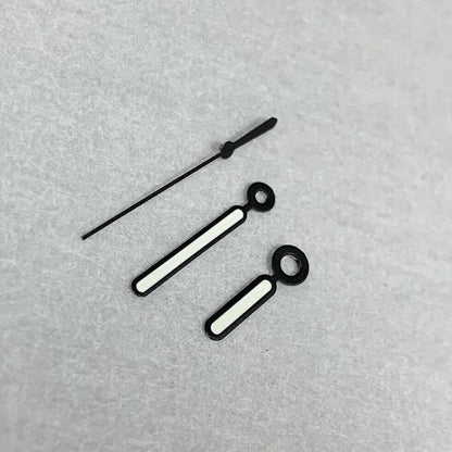 Green luminous watch hands with black trim for NH35A/NH36A movement, precision fit by BB11 brand.
