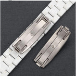 3x Stainless Steel Watch Clasps Ceramic Butterfly Buckle J12 Elastic Buckle