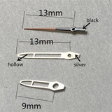 13mm Watch Hands Silver Trim Hollow Arrow for Miyota 2315 2035 2036 2115 2305