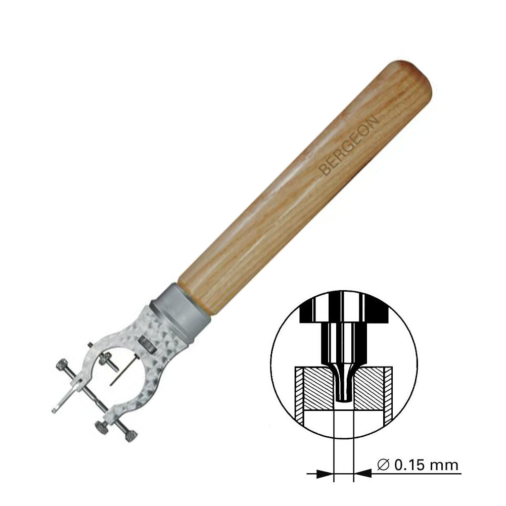Bergeon 30548 truing caliper for precise watchmaker tool measurements and adjustments.