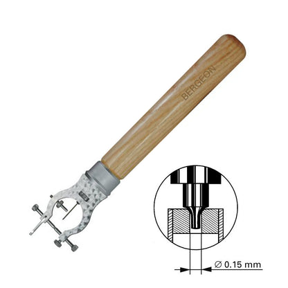Bergeon 30548 truing caliper for precise watchmaker tool measurements and adjustments.