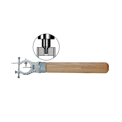 Bergeon 30548 truing caliper for precise watchmaker adjustments and detailed measurements.