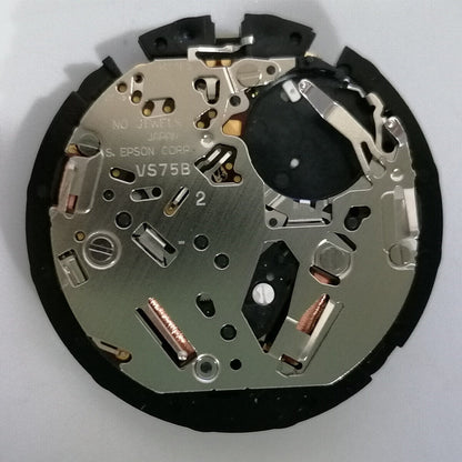 1. Hattori Epson TMI VS75B solar-powered quartz watch movement, Japan-made precision.