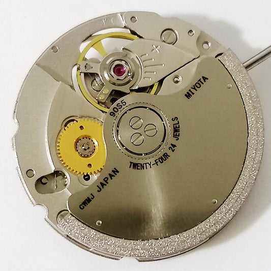 Miyota Citizen 90S5 automatic mechanical watch movement from Japan, precision timekeeping component.