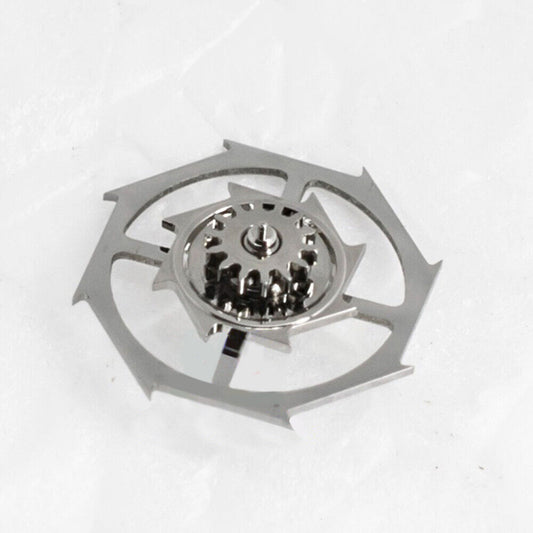 Original Omega 8500A movement pallet fork and escape wheel set, precision watch accessory.