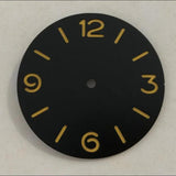 39mm Numberal Green Luminous Watch Dial Suitable for ETA 6497/6498 Movement