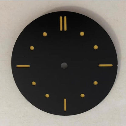 39mm Black Dot Green Luminous Watch Dial for ETA 6497/6498 mechanical movement.