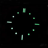 39mm Black Dot Green Luminous Watch Dial Suitable for ETA 6497/6498 Movement