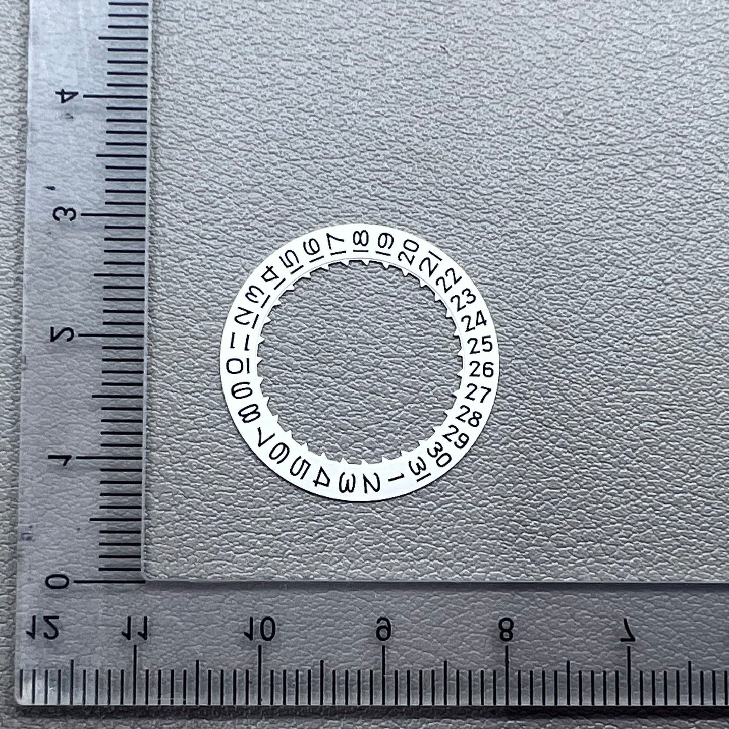 White Date Disk Wheel for Japan Miyota 9015 Movement Date@3