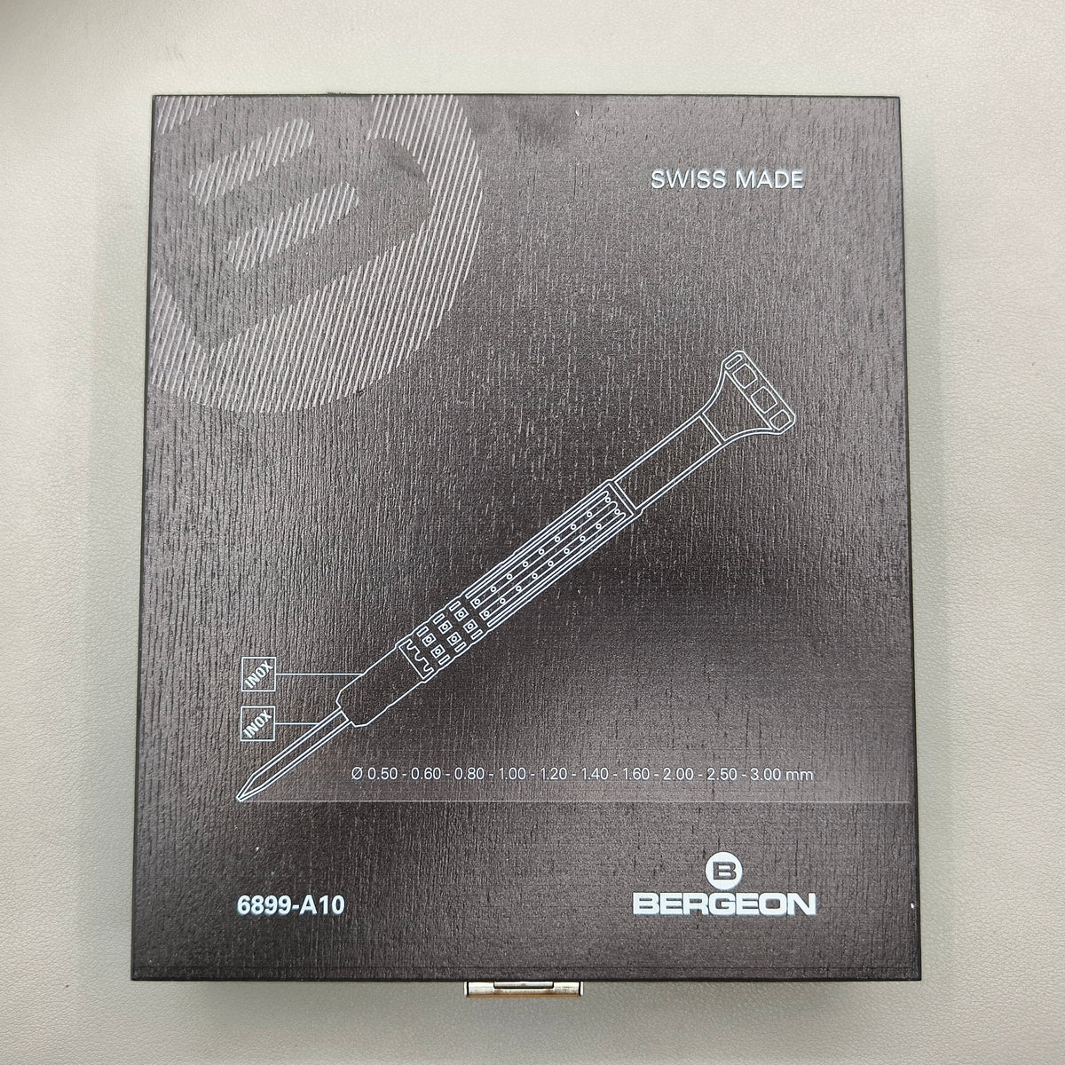 Swiss Bergeon 6899-A10 10 Ergonomic Screwdrivers Steel With Elastomer Membran