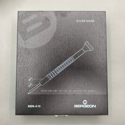 Swiss Bergeon 6899-A10 10 Ergonomic Screwdrivers Steel With Elastomer Membran