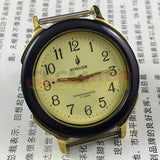 36mm China Made Manual Mechanical Watch 17 Jews Light Yellow Dial Luminous Hands