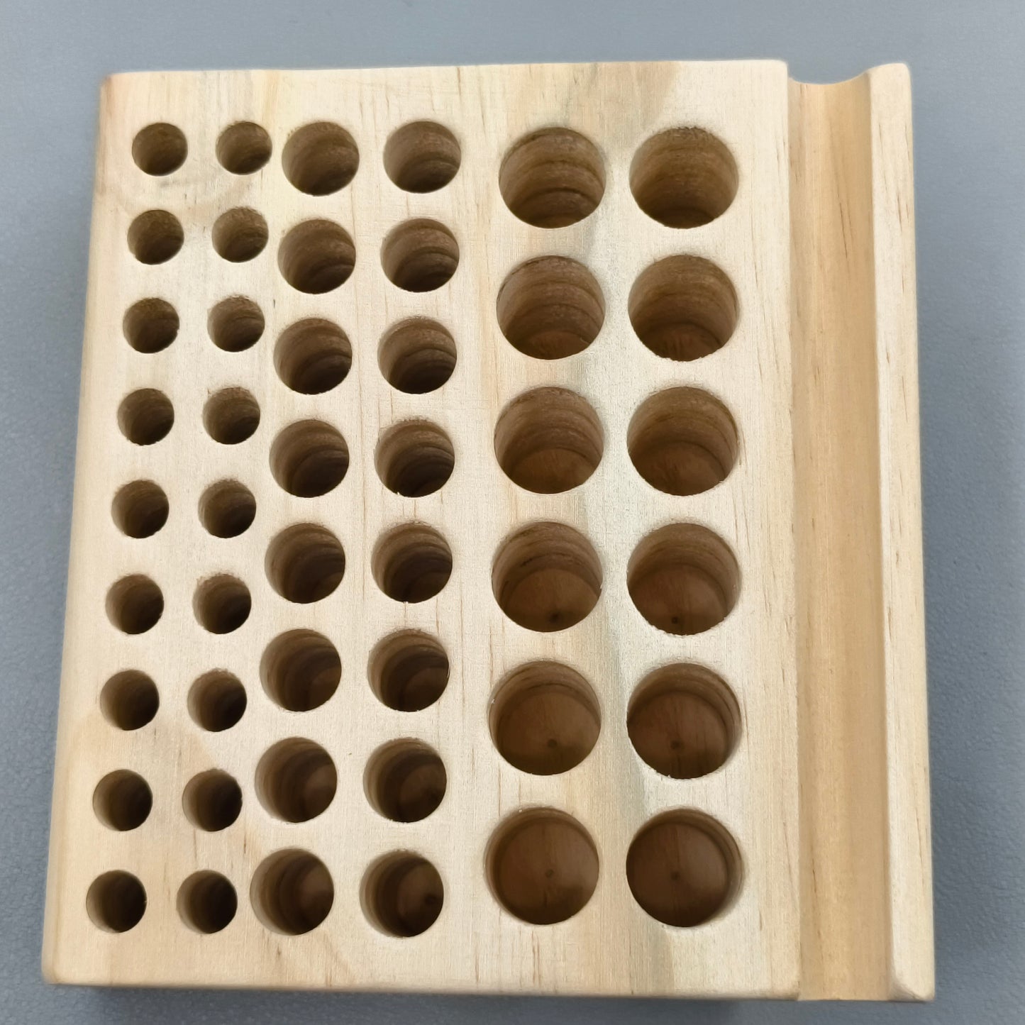 46 Holes Wooden Watchmaker Tool Holder For Repair Tool Organizer Stand
