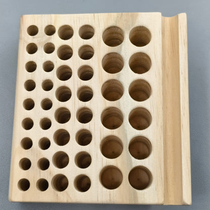 46 Holes Wooden Watchmaker Tool Holder For Repair Tool Organizer Stand