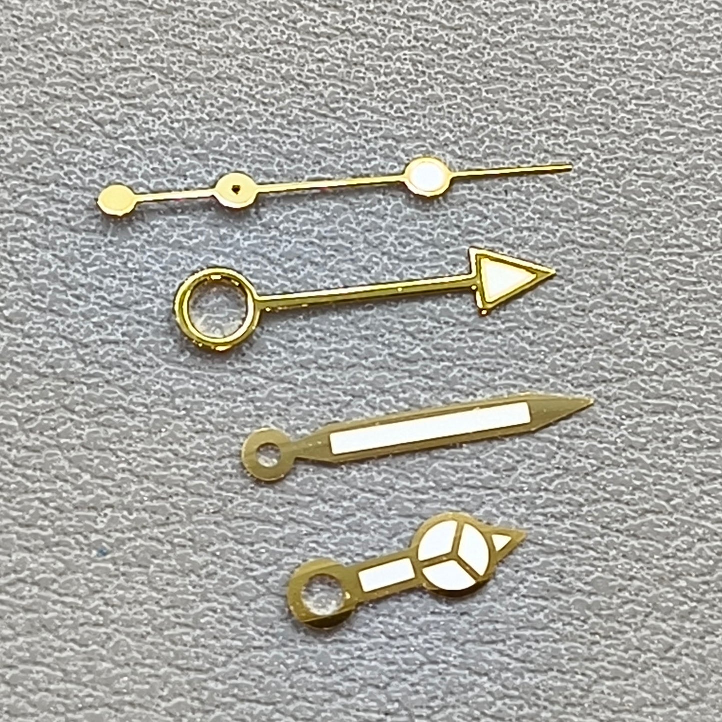 Golden Trim 4 Hands GMT Watch Hands for NH34 NH35 NH36 C3 Green Luminous