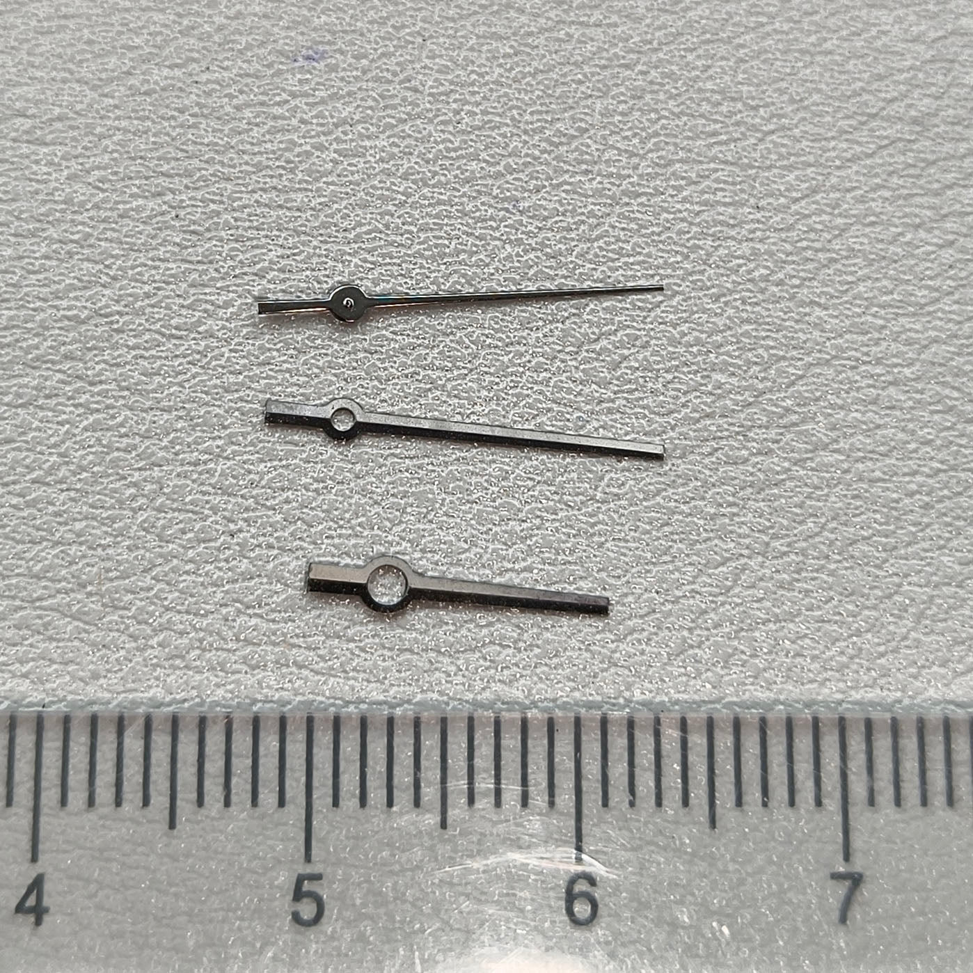 2 Sets/Pack Modified Black Square Pointed No Lume Hands for NH35/36 NH38 NH72