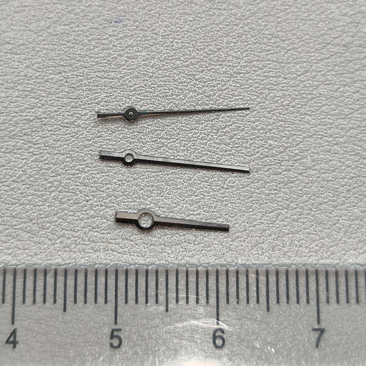 2 Sets/Pack Modified Black Square Pointed No Lume Hands for NH35/36 NH38 NH72
