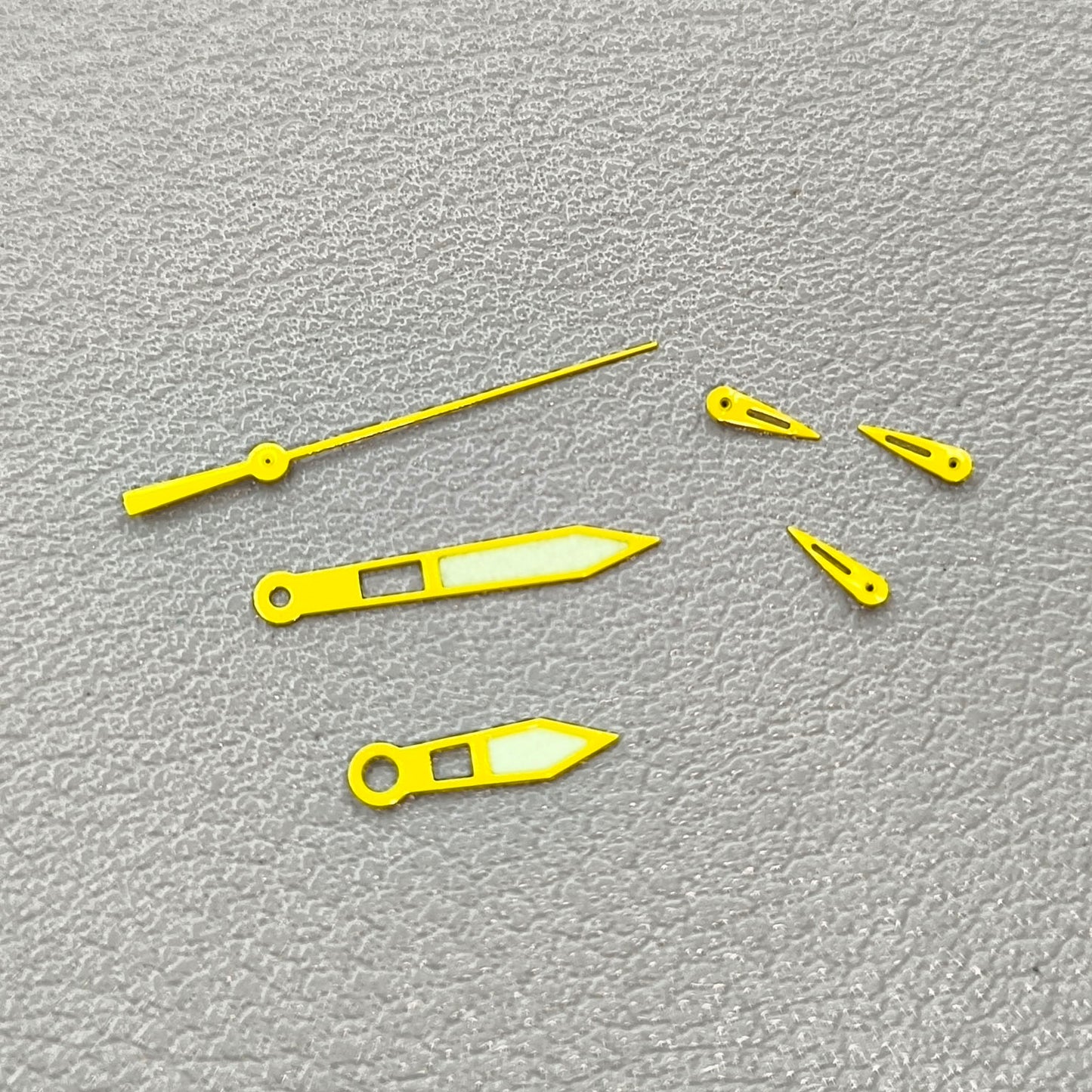 2 Sets/Pack Yellow Trim with Green Lume Watch Hands for Miyota OS10 0S10 Movement
