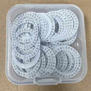 5pcs White Date Disk Wheel Date Wheel Fit for Miyota 8200 8215 Movement