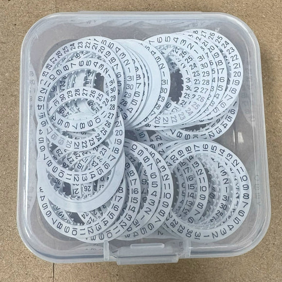 5pcs White Date Disk Wheel Date Wheel Fit for Miyota 8200 8215 Movement
