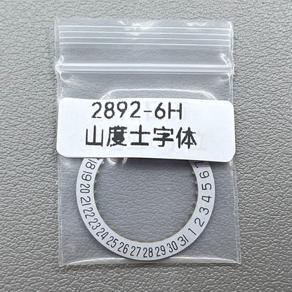 Sandus Datumsscheibe Rad Font Datum bei 6 f�r Cartier Blue, pr�zises Zifferblatt-Detail f�r Uhrenzubeh�r.