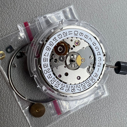Seagull ST2130 automatic watch movement replacement, silver-plated, compatible with ETA 2824-2.