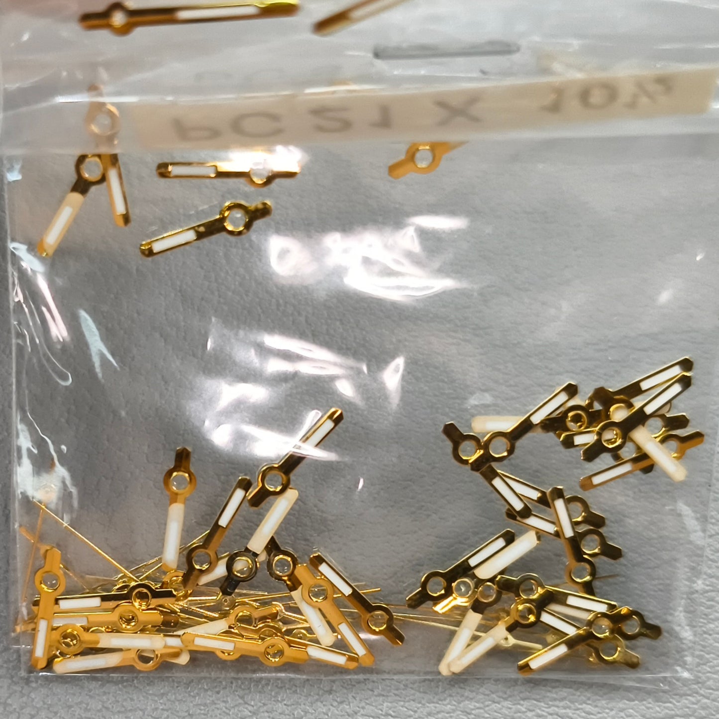 APPROX 100 Sets 12mm Golden Trim Watch Hands for Epson PC21 Quartz Movement